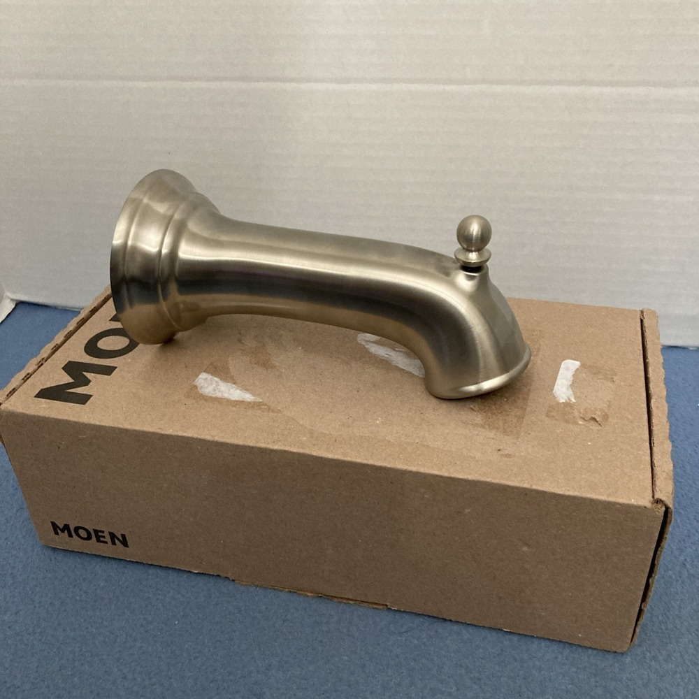 Moen Brantford 7-1/4" Diverter Tub Spout w/Slip Fit Connection in Brushed Nickel